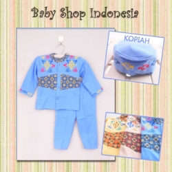 large Koko Bayi Batik Biru LU322 70